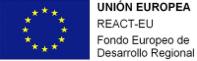 Financiado por la UE, REACT-EU. Fondo Europeo de Desarrollo Regional.